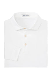 Solid Stretch Jersey Long Sleeve Polo