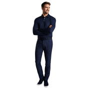 Solid Stretch Jersey Long Sleeve Polo