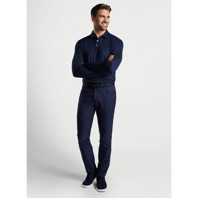 Solid Stretch Jersey Long Sleeve Polo